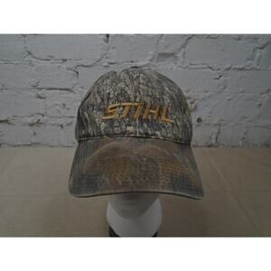 Stihl Men's Adjustable Camo Baseball Cap with Strap Back Hunting Accessory